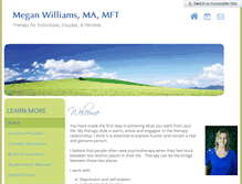 Tablet Screenshot of megancwilliamstherapy.com